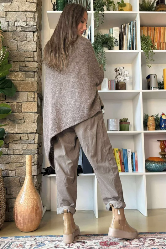  Big Softie Super Slant Knit Jumper Earth /12=
